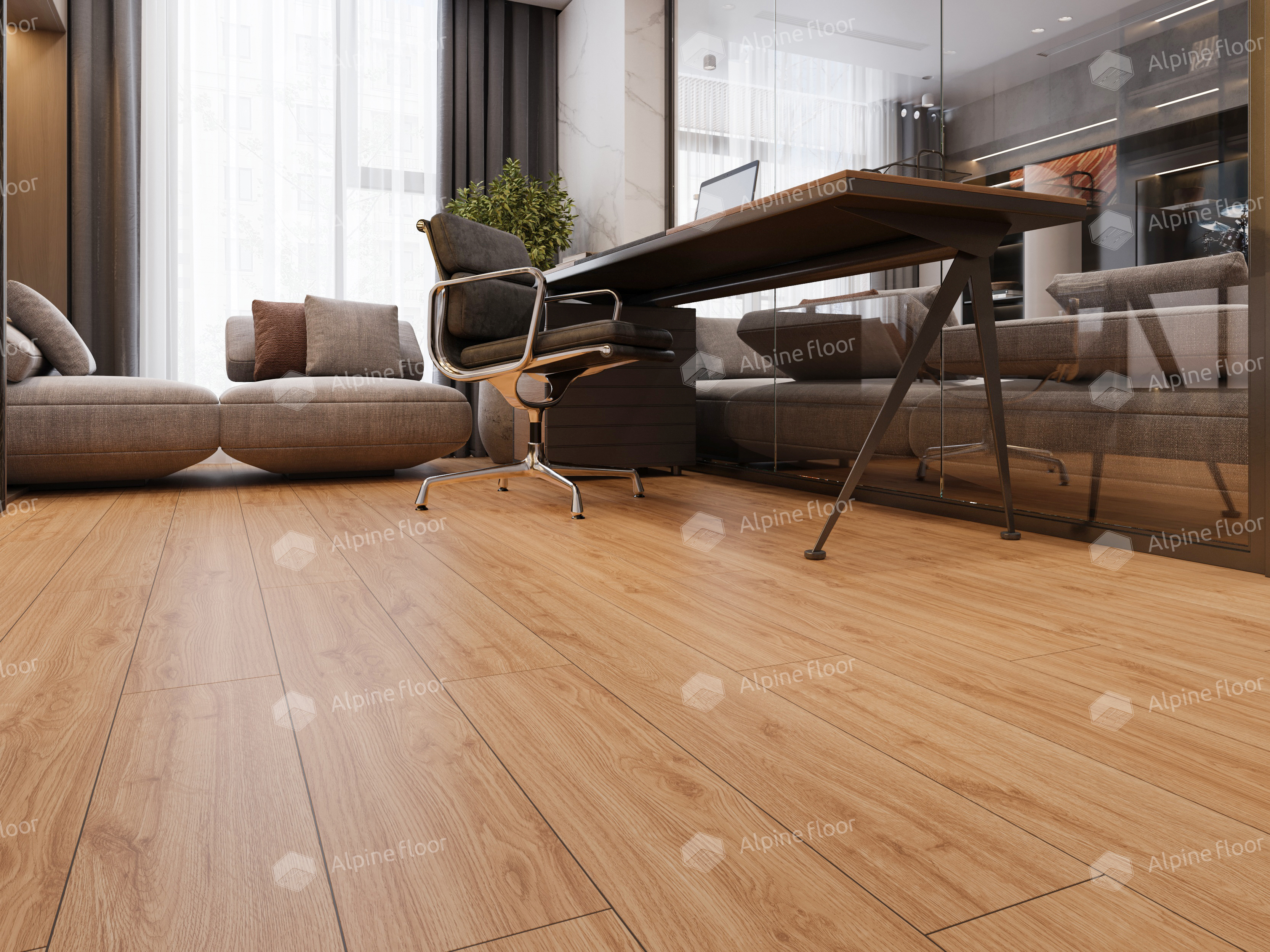 Кварцвинил Alpine Floor Classic Light Еco 162-77 Дуб классический