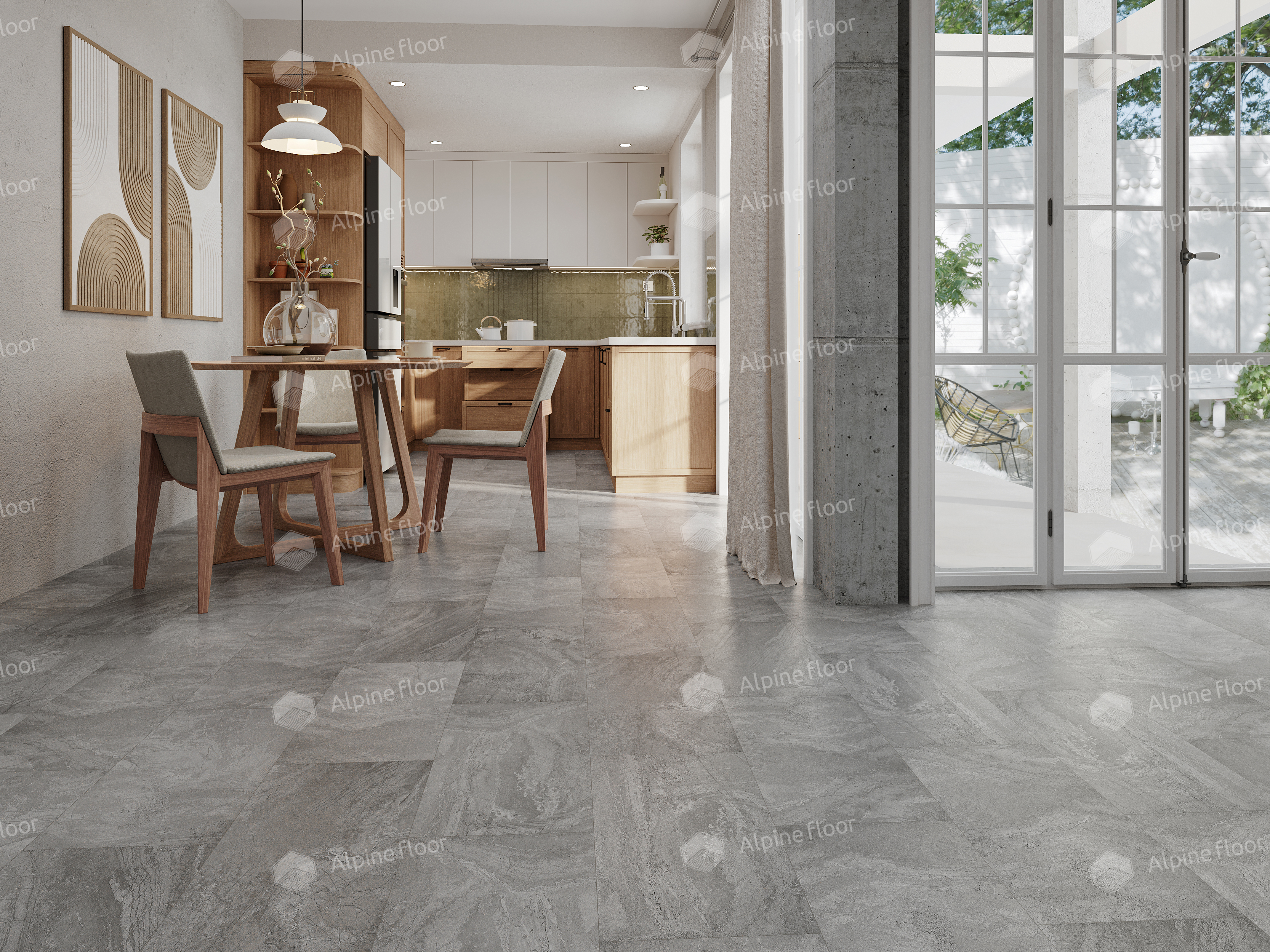 Кварцвинил Alpine Floor Light Stone Eco 15-11 Хэмпшир