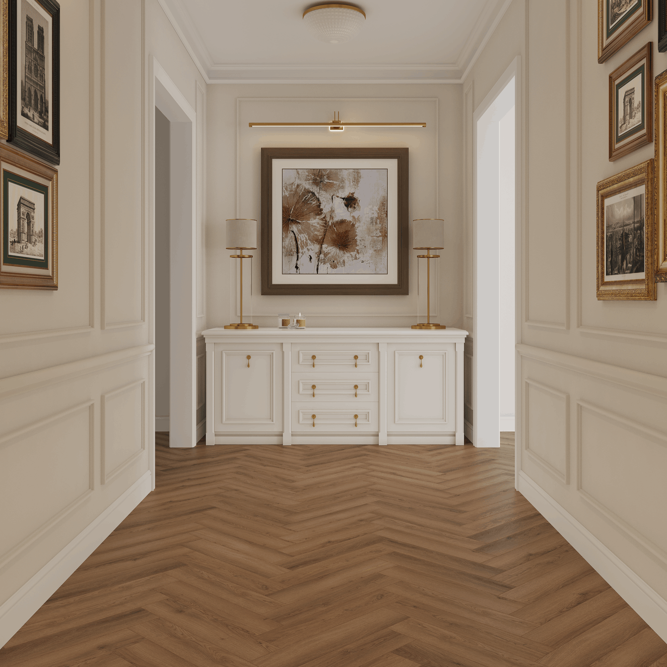 Кварцвинил Tulesna Искусство в паркете (Art Parquet) 1005-19 Kaskad