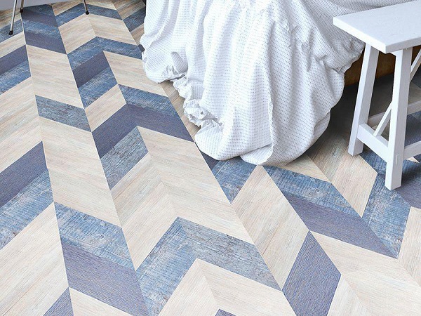 Замковое пробковое покрытие CorkStyle Chevron Blue