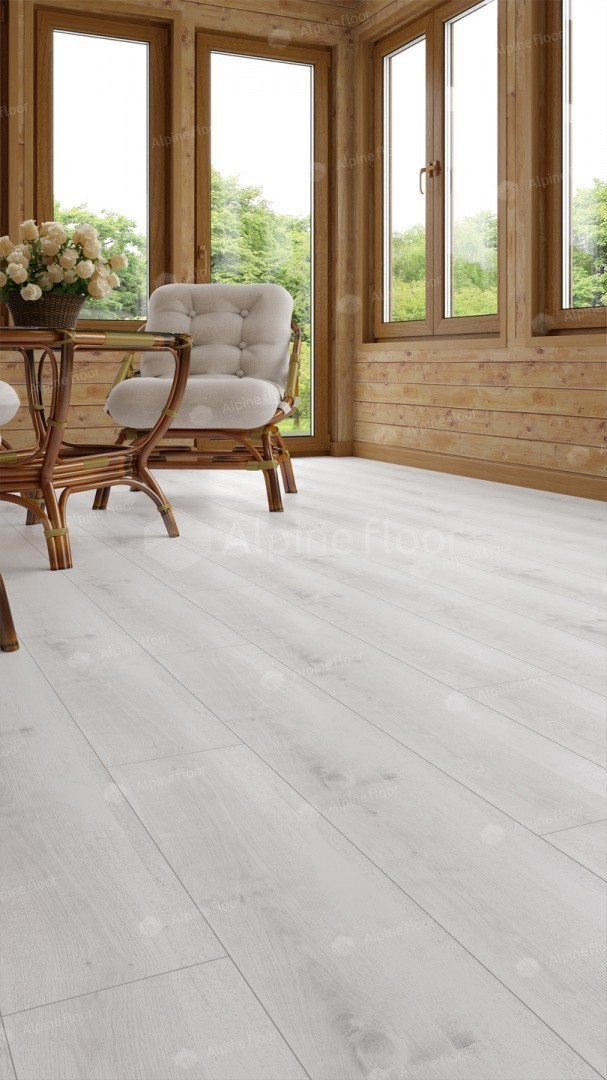 Кварцвинил Alpine Floor Classic Light Еco 182-88 Дуб Выбеленный
