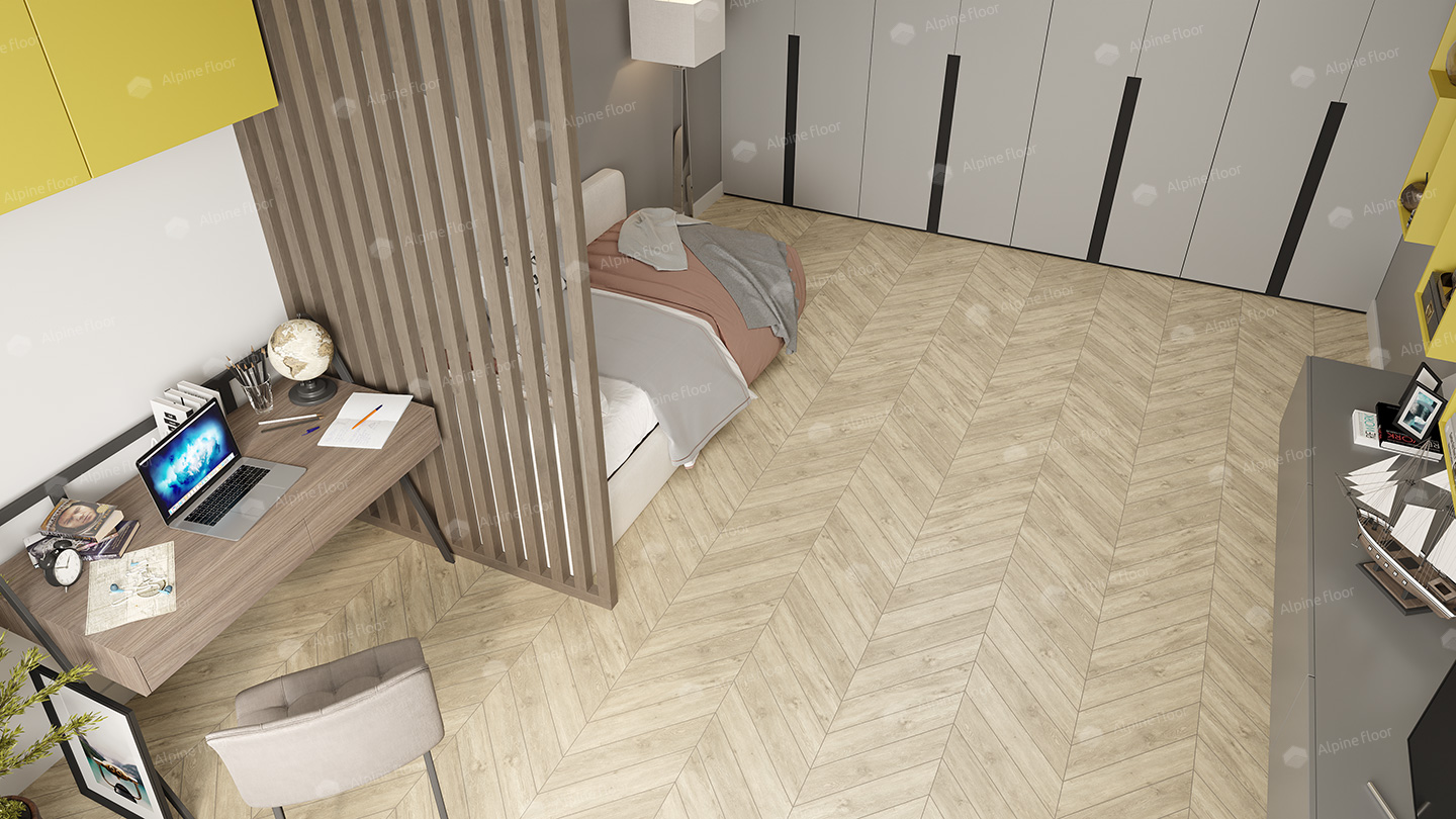 Кварцвинил Alpine Floor Chevron Alpine Eco 18-7 Сонома