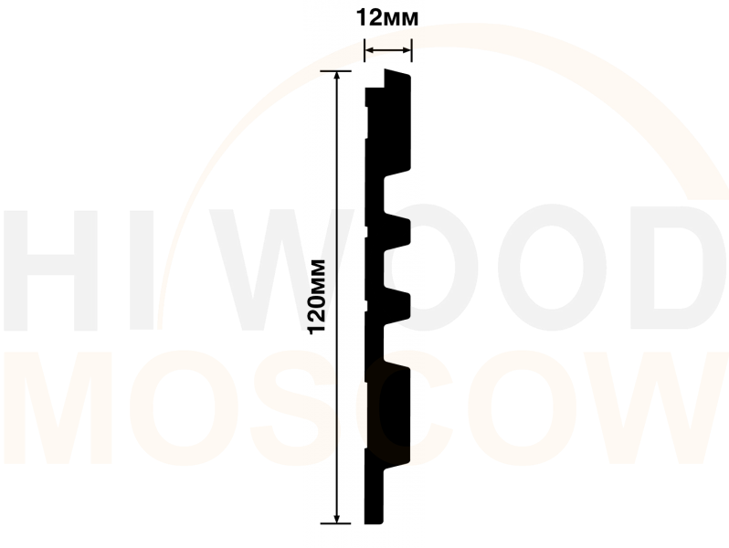 Декоративная панель HIWOOD LV121 BR395