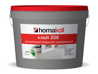 Клей для гибких напольных покрытий Homakoll 208 1,3 кг.