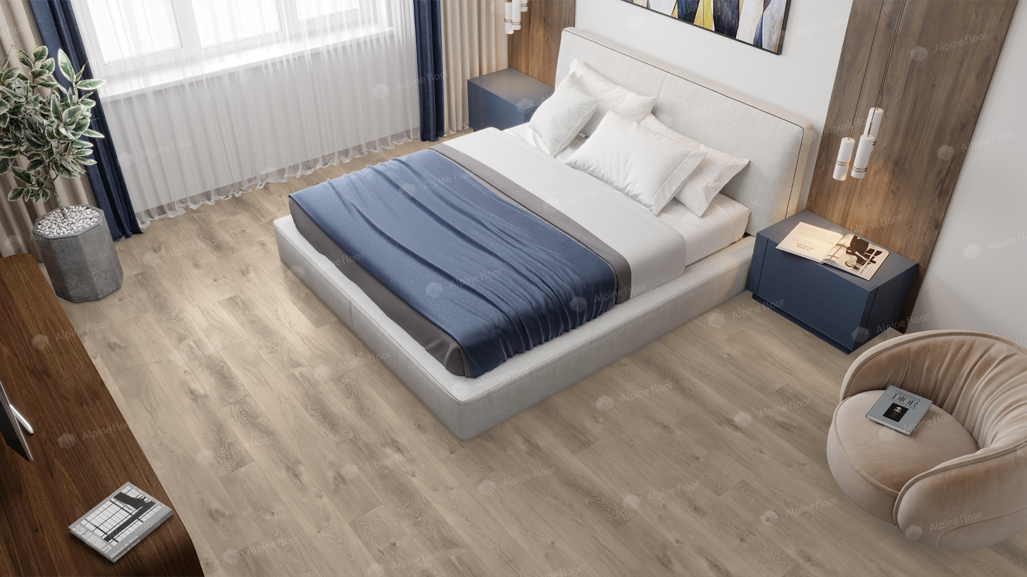 Кварцвинил Alpine Floor Premium XL Eco 7-5 Дуб Натуральный Отбеленный