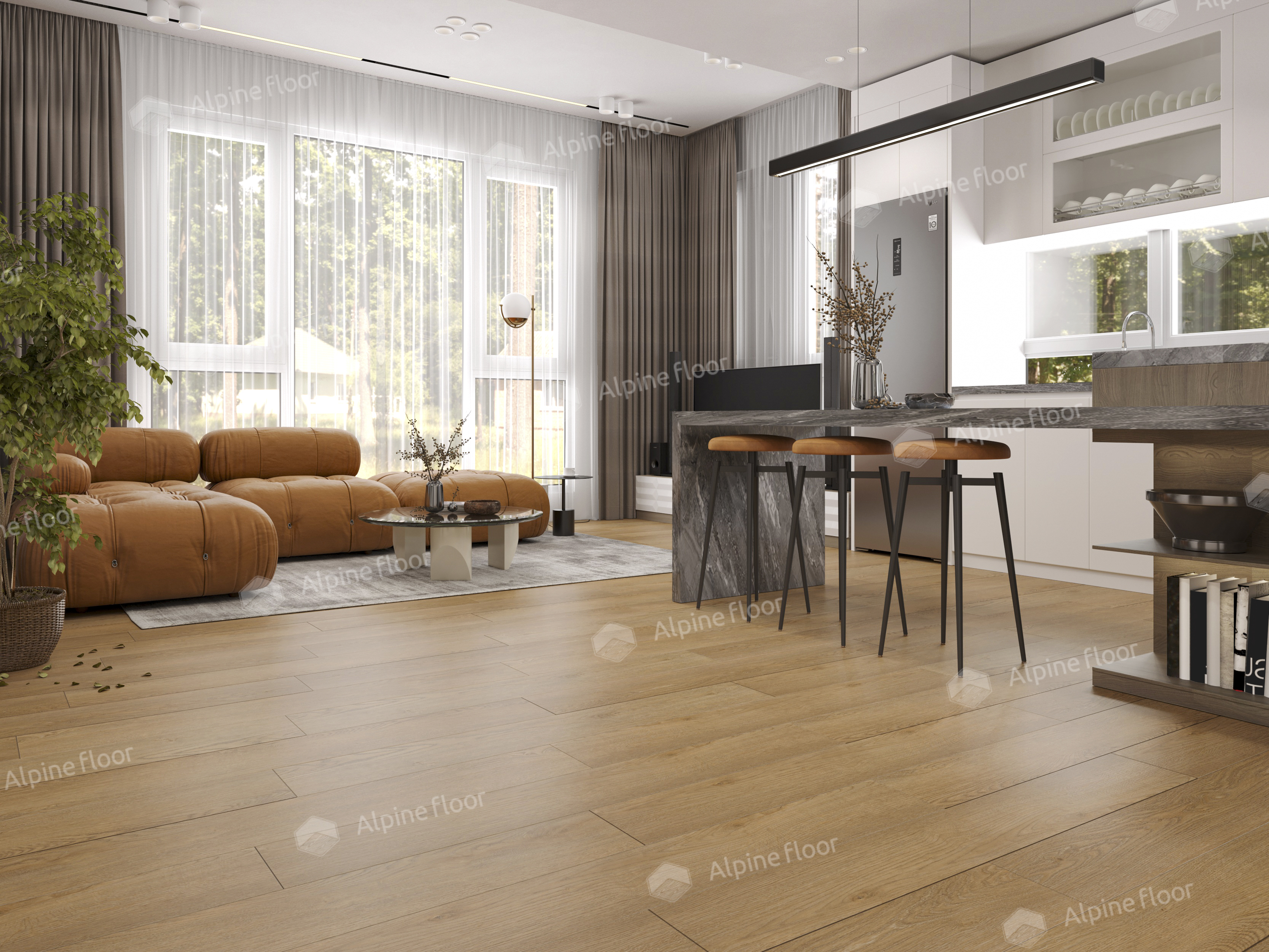 Кварцвинил Alpine Floor Classic Light Еco 173-66 Клен классический