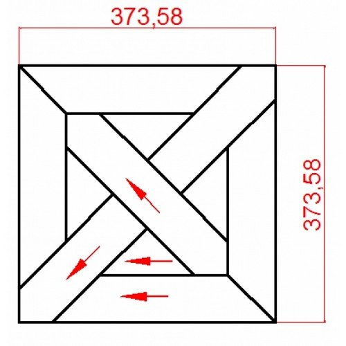 Модульный паркет Lab Arte Дуб инженерный №9-70, Рустик