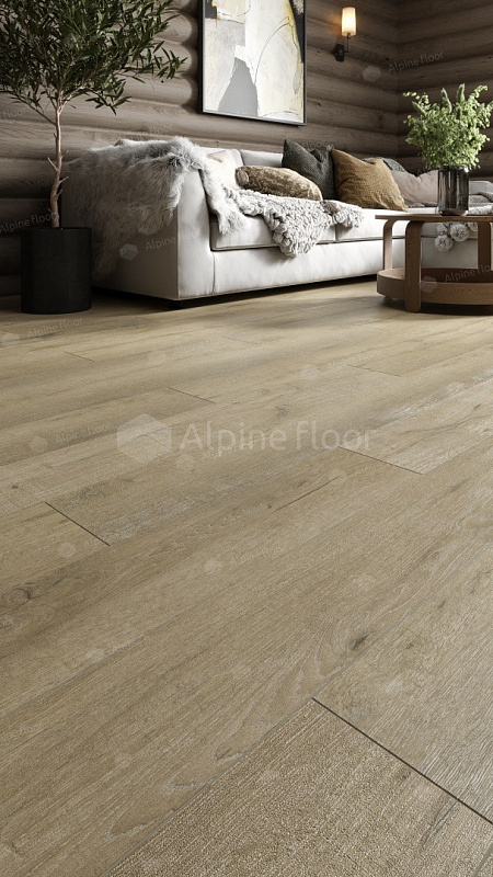 Кварцвинил Alpine Floor Premium XL Eco 7-19 Дуб Сливочный