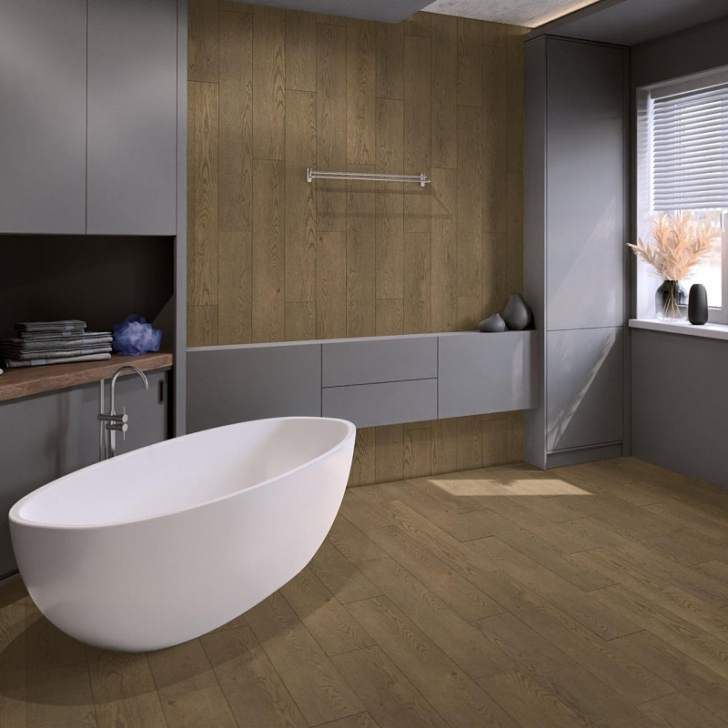 Кварцвинил Damy Floor Family LVT 0030-6-LVT Дуб Мокко