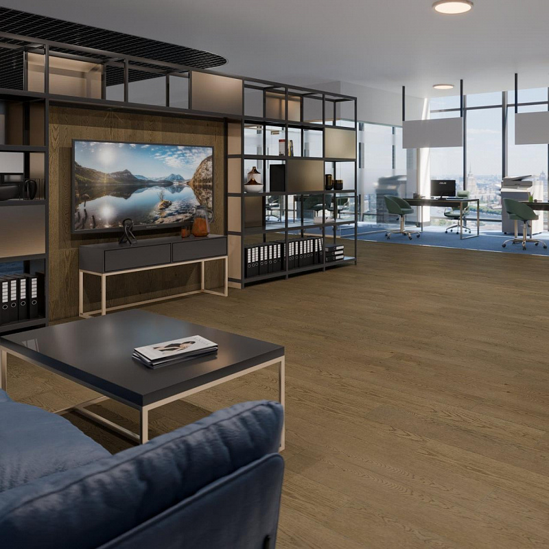 Кварцвинил Damy Floor Family LVT 0030-6-LVT Дуб Мокко