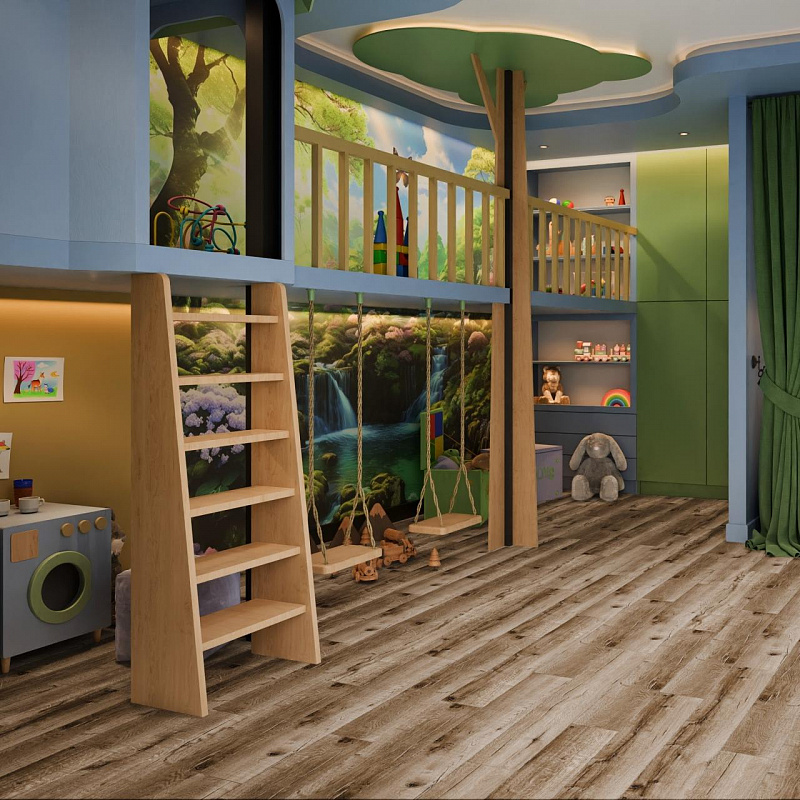 Кварцвинил Damy Floor Family LVT JC8271-7-LVT Дуб Изысканный