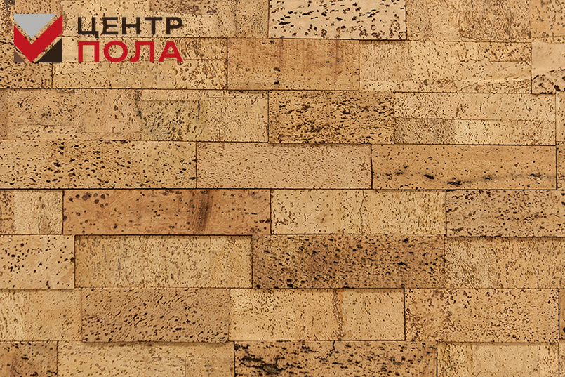 Настенное клеевое пробковое покрытие CorkStyle CorkBrick Antico Naturale