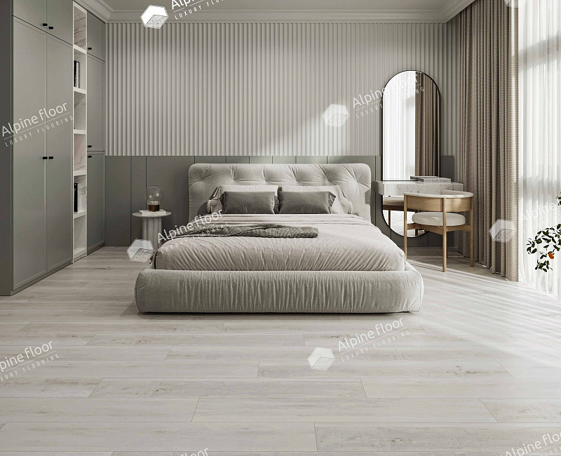 Кварцвинил Alpine Floor Classic Light Еco 182-88 Дуб Выбеленный