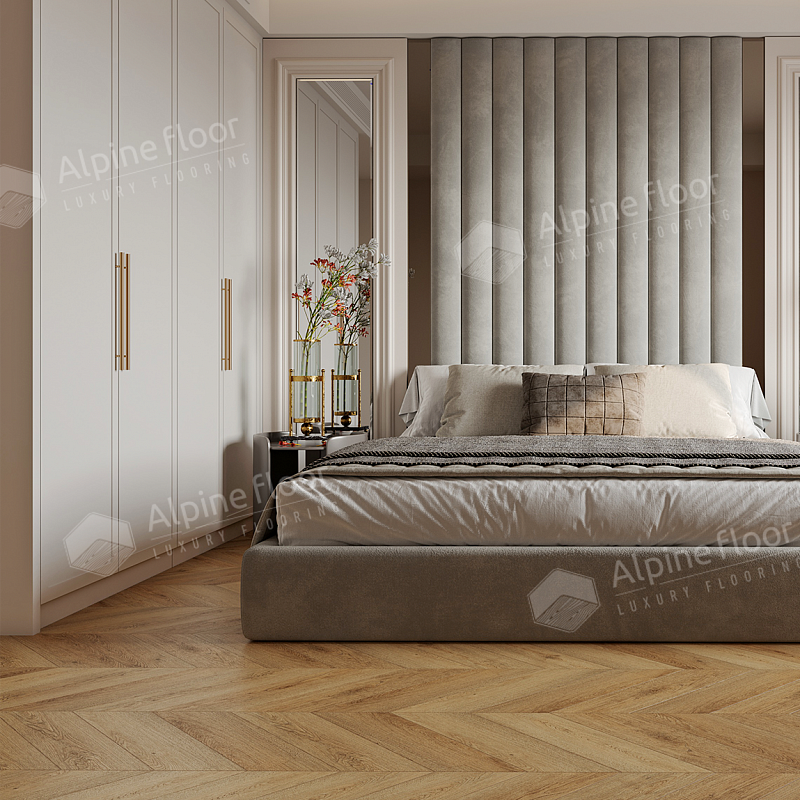 Кварцвинил Alpine Floor Chevron Alpine Eco 18-15 Дуб Буна