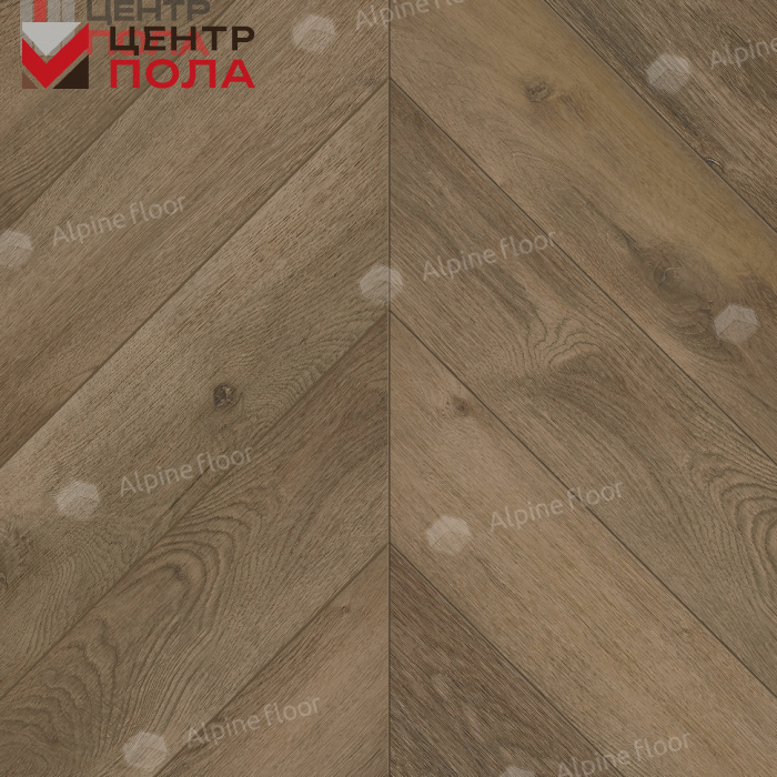 Кварцвинил Alpine Floor Chevron Alpine Eco 18-4 Дуб Насыщенный