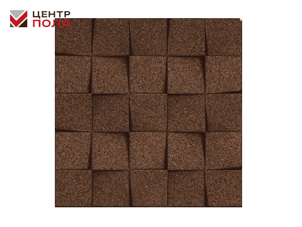 Настенное клеевое пробковое покрытие Muratto 3D YROBMIN08 Minichock Aubergine