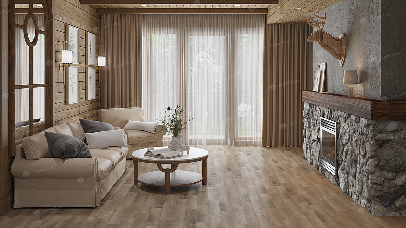 Кварцвинил Alpine Floor Parquet Premium Eco 19-17 Дуб Природный Изысканный